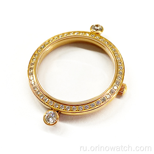 Роскошные серебряные бриллианты женский корпус для часов